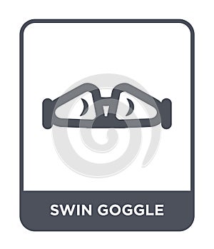 swin goggle icon in trendy design style. swin goggle icon isolated on white background. swin goggle vector icon simple and modern