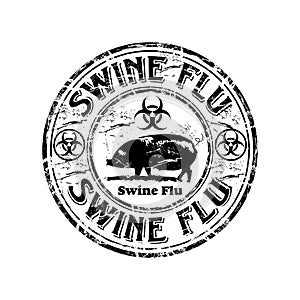 Swine flu rubber stamp photo