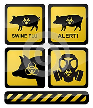 Swine Flu Warning Symbols