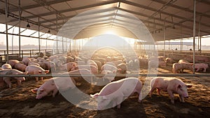 swine hog farm photo