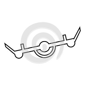 Swing balancer icon, outline style