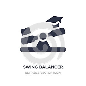 swing balancer icon on white background. Simple element illustration from Education concept