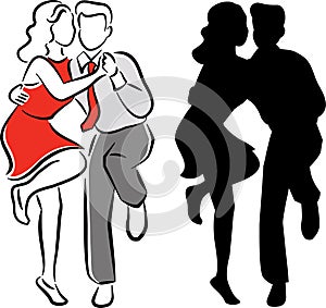 Swing Balboa Dance Couple/eps