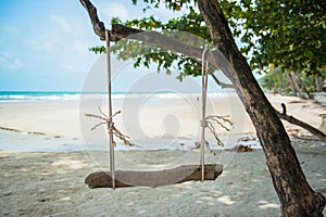 A swing on the beach