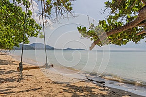 Swing on the beach Samui Thailand