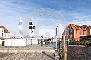 Swing Bridge of Malchow, Mecklenburg, Germany photo