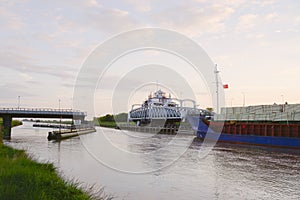 Swing Bridge and ship.