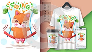 Swing fox - mockup for your idea