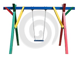 Swing isolated on img