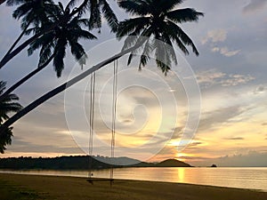 Swing in Koh-Mak island photo