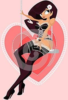 Swing pinup valentine