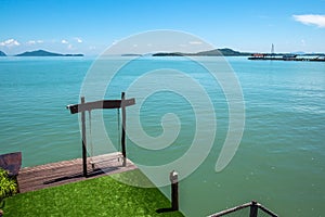 Swing and sea view in the old town of Koh Lanta