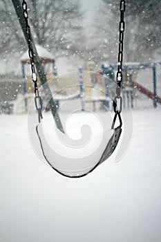 Swing in a snow storm