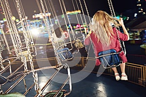 Swing Spinning Amusement Carnival Enjoyment