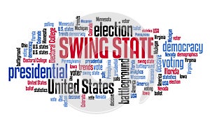 Swing states in the USA