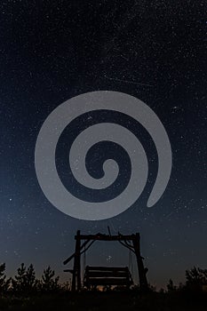 A swing under the stars