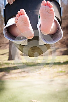 Swinging Baby: Cute Feet