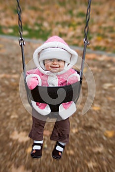 Swinging baby playground