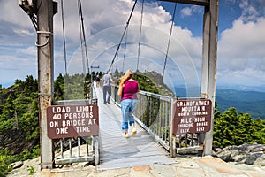 Swinging Bridge Grandfather Mountain North Carolina