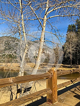 Swinging Bridge in Yosemite National Park
