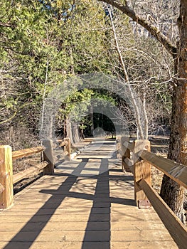 Swinging Bridge in Yosemite National Park