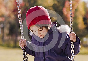 Swinging girl