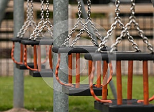 Swings at a public playground