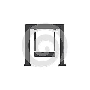 Swingset icon vector