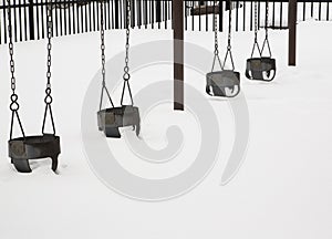 Swingset in Winter