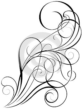 Swirl art design photo