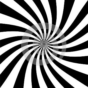 Swirl background, rotating spiral, retro starburst or sunburst background pattern in a spiral or swirled radial striped design