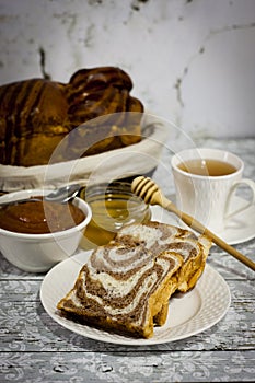 Swirl Brioche with chocolate