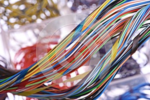 Swirl color electrical wire cable