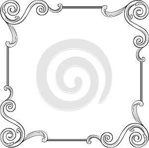 Swirl corner elements