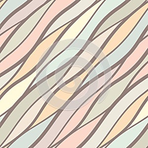 Swirl diagonal stripes seamless pattern.