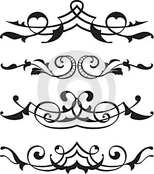 Swirl divide elements set