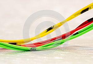 Swirl of electrical cable