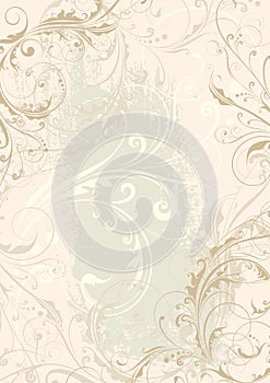 Swirl floral background design