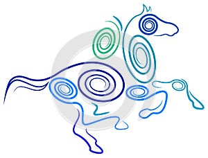 Swirl horse