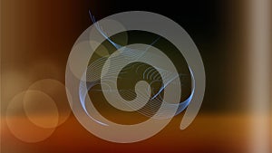 Swirl line with gradient background. abstract line with lens flare. Abstract lens flare background.