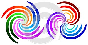 Swirl logos