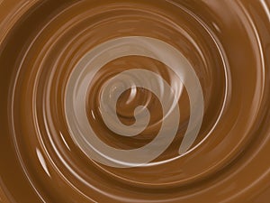 Swirl melt chocolate