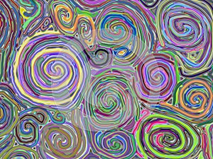 Swirl pattern color background