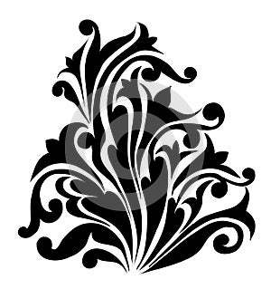 Swirl, Patterns, Flowers Design -Vector