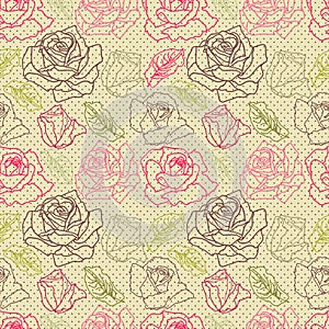 Swirl pop art graphic floral background vector