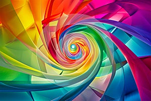 Swirl rainbow abstract