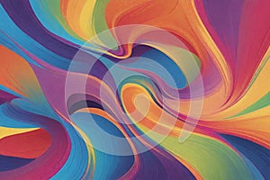 Swirl rainbow colorful gradient smooth modern abstract background, art