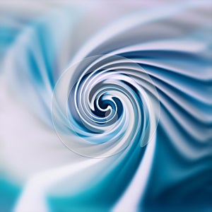 Swirl Spiral Rotating Vortex Motion. Blue Whirlpool Design