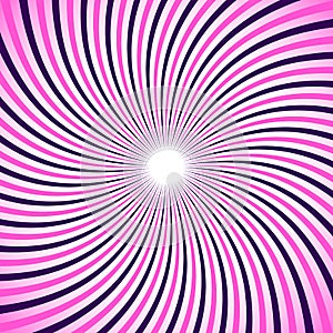 Swirl, twirl, spiral sunburst background. Monochrome pattern.