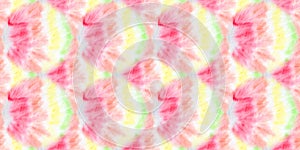 Swirled Pattern. Trendy Seamless Tie Dye. Colorful Swirled Pattern. Rainbow Artistic Circle. Tiedye Swirl. Floral Acrylic
